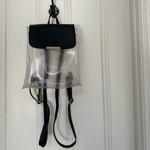 Clear/ Black Mini Backpack